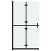 vidaXL Vikbar duschv&auml;gg med frostat ESG-glas 80x190 cm