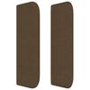 vidaXL S&auml;nggavel med kanter m&ouml;rkbrun 183x16x78/88 cm tyg