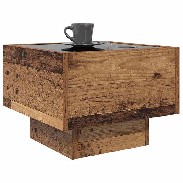 vidaXL Kaffeebord Gammalt tr&auml; 40 x 40 x 30 cm Konstruerat tr&auml;