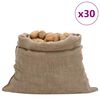 vidaXL Jutes&auml;ckar 30 st 100x110 cm 100% jute 220 gsm