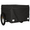 vidaXL Cykelvagn svart 45 kg järn