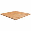 vidaXL Fyrkantig bordsskiva ljusbrun 90x90x2,5cm behandlad massiv ek