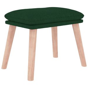 vidaXL Fotpall m&ouml;rkgr&ouml;n 45x29,5x35 cm tyg