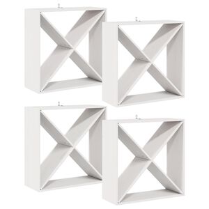 vidaXL Vinst&auml;ll 4 pcs Vit 62 x 25 x 62 cm Massiv furu