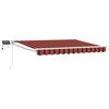 vidaXL Manuell utdragbar markis med LED-lampor 3,5 x 2 m