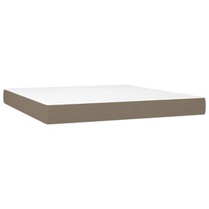 vidaXL Pocketres&aring;rmadrass medium taupe 160x200x20 cm tyg