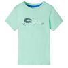 T-shirt med korta &auml;rmar f&ouml;r barn ljusgr&ouml;n 92