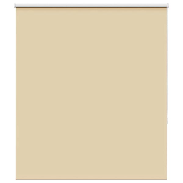 vidaXL Rullgardin m&ouml;rkl&auml;ggningsbeige 135x130 cm tyg bredd 131,6 cm