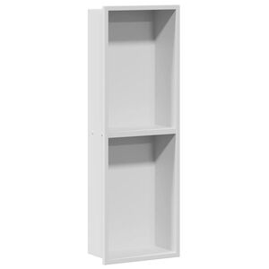 vidaXL Dusch Nisch Vit 60 x 20 x 9,5 cm Rostfritt st&aring;l
