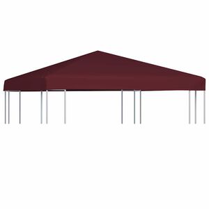 vidaXL Paviljongtak 310 g/m&sup2; 3x3 m vinr&ouml;d