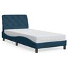 vidaXL Bed Frame with LED without Mattress Blue 80x200 cm Velvet