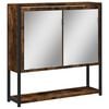 vidaXL Spegelsk&aring;p f&ouml;r badrum r&ouml;kf&auml;rga ek 60x16x60 cm konstruerat tr&auml;