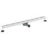 vidaXL Duschavlopp med linj&auml;rt design och 360&deg; Sifon Silver 100 cm