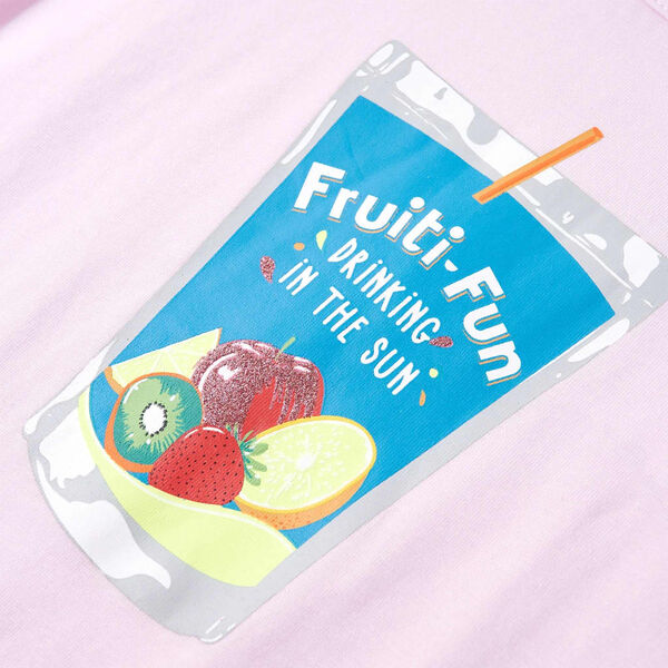 T-shirt för barn mild rosa 116