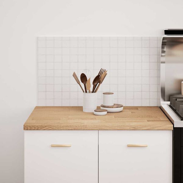 vidaXL K&ouml;ksb&auml;nkskiva 80x63,5x2,7 cm massiv ek rektangul&auml;r