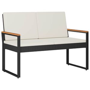 vidaXL Utomhusb&auml;nk 2 -Seater 107 x 61 x 80 cm konstrotting Rektangul&auml;r