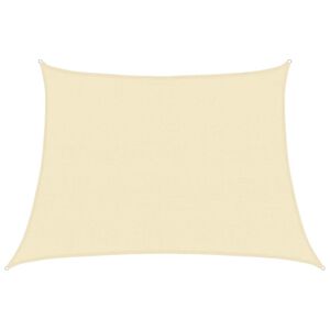 vidaXL Solsegel 160 g/m&sup2; gr&auml;ddvit 4/5x3 m HDPE