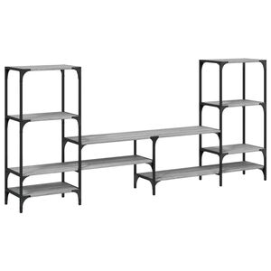 vidaXL Tv-b&auml;nk gr&aring; sonoma 206,5x28,5x95 cm konstruerat tr&auml;