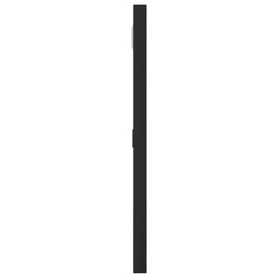 vidaXL Väggspegel svart 30x30 cm fyrkantig järn