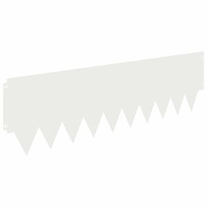 vidaXL Kant f&ouml;r gr&auml;smatta 10 st 103 x 30 cm metall Vit