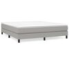 vidaXL Boxspring-s&auml;ngram ljusgr&aring; 180x200 cm tyg