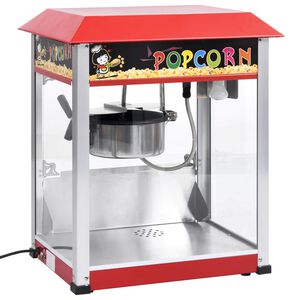 vidaXL Popcornmaskin med teflonbel&auml;ggning 1400 W