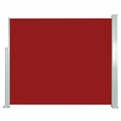 vidaXL Infällbar sidomarkis 120 x 300 cm röd