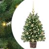 vidaXL Konstgjord julgran med 150 LED-lampor Gr&ouml;n 75 cm PE och PVC