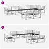 vidaXL Utomhussoffset 8 pcs Naturf&auml;rg Massivt Akaciatr&auml;