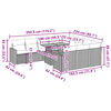 vidaXL Loungegrupp f&ouml;r tr&auml;dg&aring;rden med dynor 11 delar gr&aring; konstrotting
