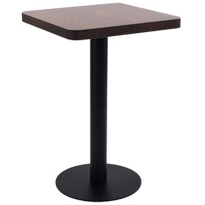 vidaXL Bistrobord m&ouml;rkbrun 50x50 cm MDF