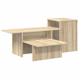 vidaXL Konsolbord Sonoma-ek 91,5 x 35 x 38,5 cm Konstruerat tr&auml;
