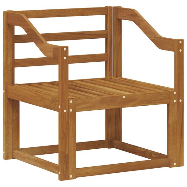 vidaXL Utomhussoffa Massivt Akaciatr&auml; Naturf&auml;rg