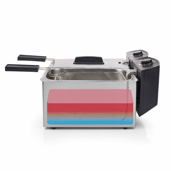 Princess Dubbel fritös 6 L 3600 W silver 183123