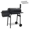 vidaXL Utomhusgrill 103 x 60 x 113 cm St&aring;l Svart