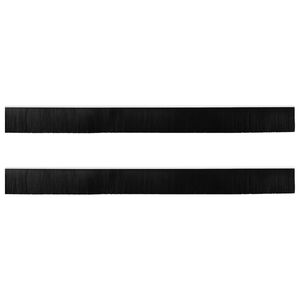 vidaXL Sj&auml;lvh&auml;ftande d&ouml;rrborstlist 2 pcs Vit 100 cm Aluminiumlegering