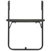 vidaXL Balkongbord brun 60x64x83,5 cm plast konstrotting