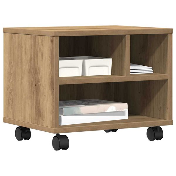 vidaXL Skrivarst&auml;ll Artisan Ek 41 x 32 x 34,5 cm Konstruerat tr&auml;