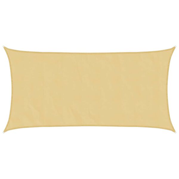 vidaXL Solsegel sandfärgat 4,5x2,5 m 100% polyesteroxford