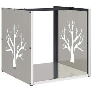 vidaXL Vedställ 40x40x40 cm rostfritt stål