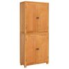 vidaXL F&ouml;rvaringsm&ouml;belset 2 st Naturlig 80 x 35 x 185 cm Massivt Ektr&auml;