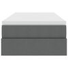vidaXL F&ouml;rvaringss&auml;ng med madrass M&ouml;rkgr&aring; 90 x 200 cm Polyester
