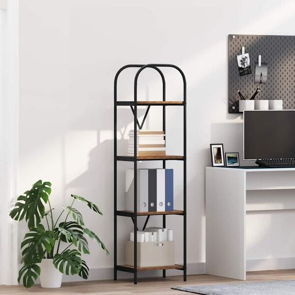 vidaXL Hyllsystem Gammalt tr&auml; 40 x 30 x 146 cm Konstruerat tr&auml;