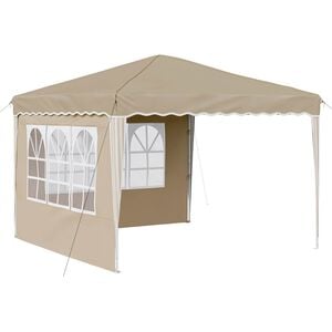 vidaXL Pop-up Partyt&auml;lt 288 x 288 x 245 cm Gr&auml;ddvit Oxford Tyg