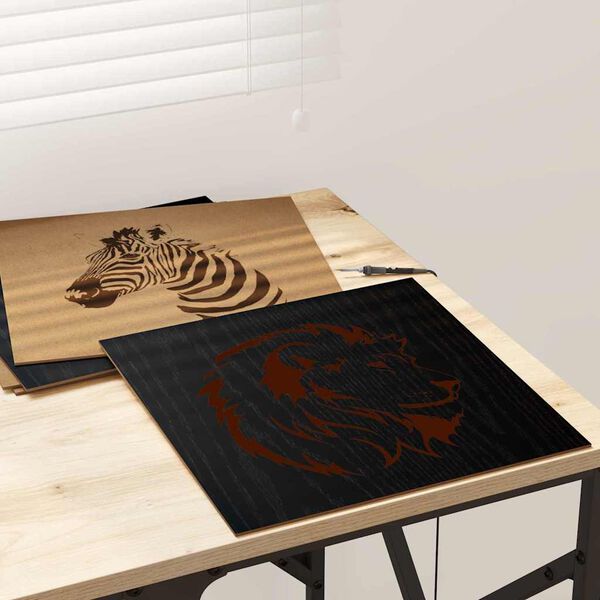 vidaXL Dekorpaneler 12 pcs Svart ek 30 x 30 x 0.3 cm Konstruerat trä