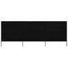 vidaXL Vindskydd 3 paneler tyg 400x120 cm svart