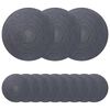 vidaXL Jute Placemats 12 pcs M&ouml;rkgr&aring; &Oslash; 30 cm 100% Tossa Jute