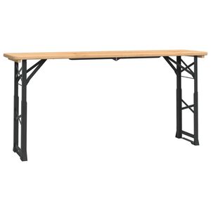 vidaXL Hopf&auml;llbart barbord 170x50x75/105 cm massiv gran