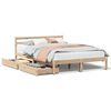 vidaXL S&auml;ngram utan madrass 120x190 cm massiv furu