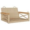 vidaXL Gungb&auml;nk beige 63x62x40 cm konstrotting